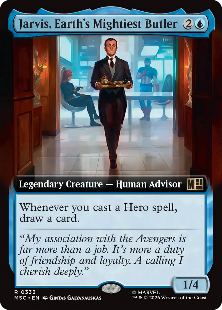 Jarvis, Earth's Mightiest Butler (Extended Art) [Marvel Super Heroes Commander] | Exor Games New Glasgow