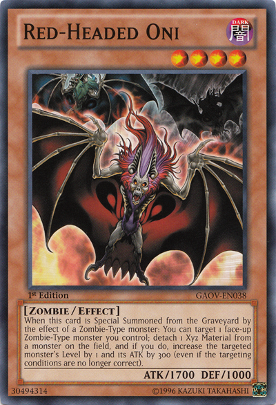 Red-Headed Oni [GAOV-EN038] Common | Exor Games New Glasgow