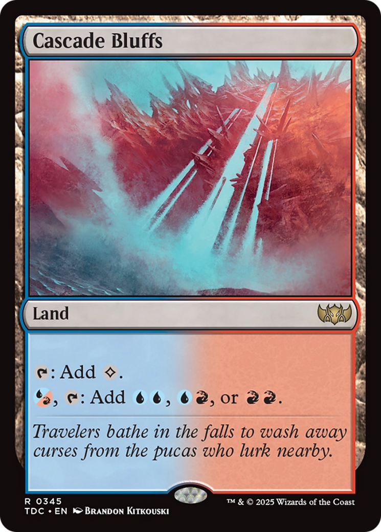 Cascade Bluffs [Tarkir: Dragonstorm Commander] | Exor Games New Glasgow