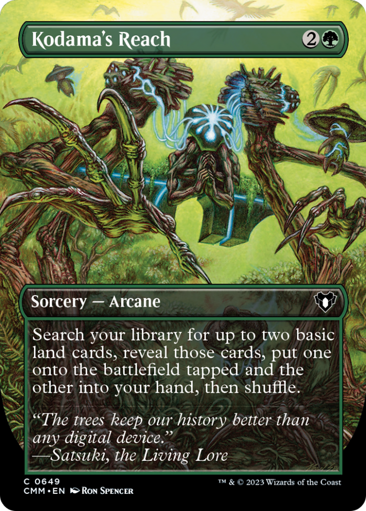 Kodama's Reach (Borderless Alternate Art) [Commander Masters] | Exor Games New Glasgow