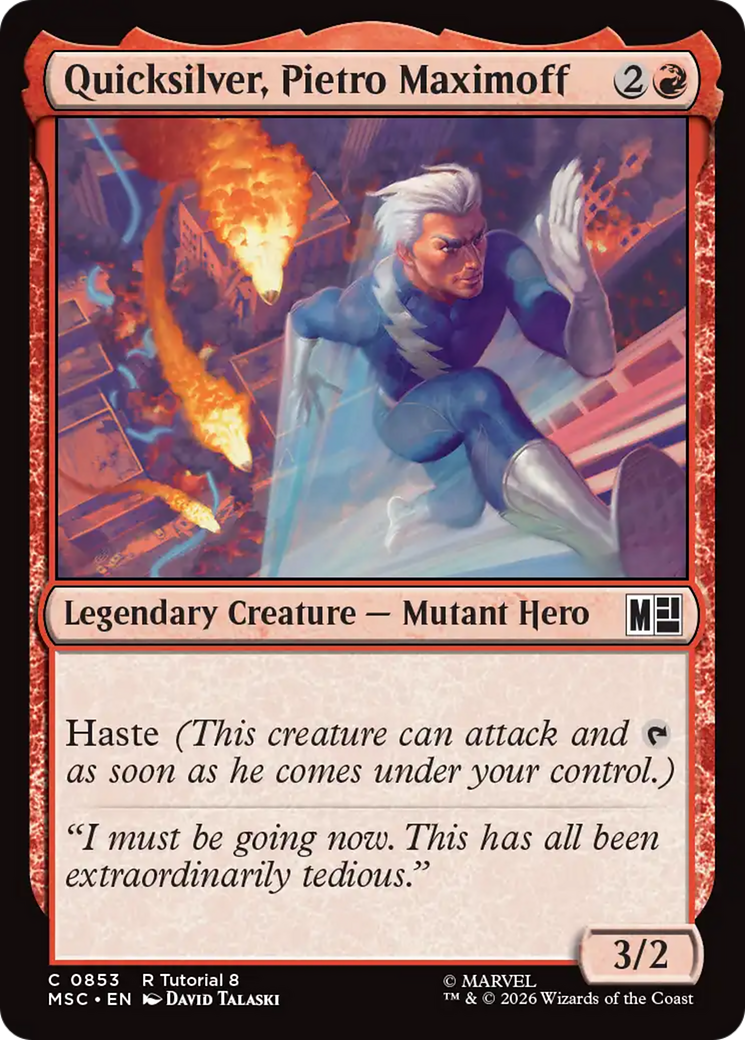 Quicksilver, Pietro Maximoff (0853) [Marvel Super Heroes Commander] | Exor Games New Glasgow