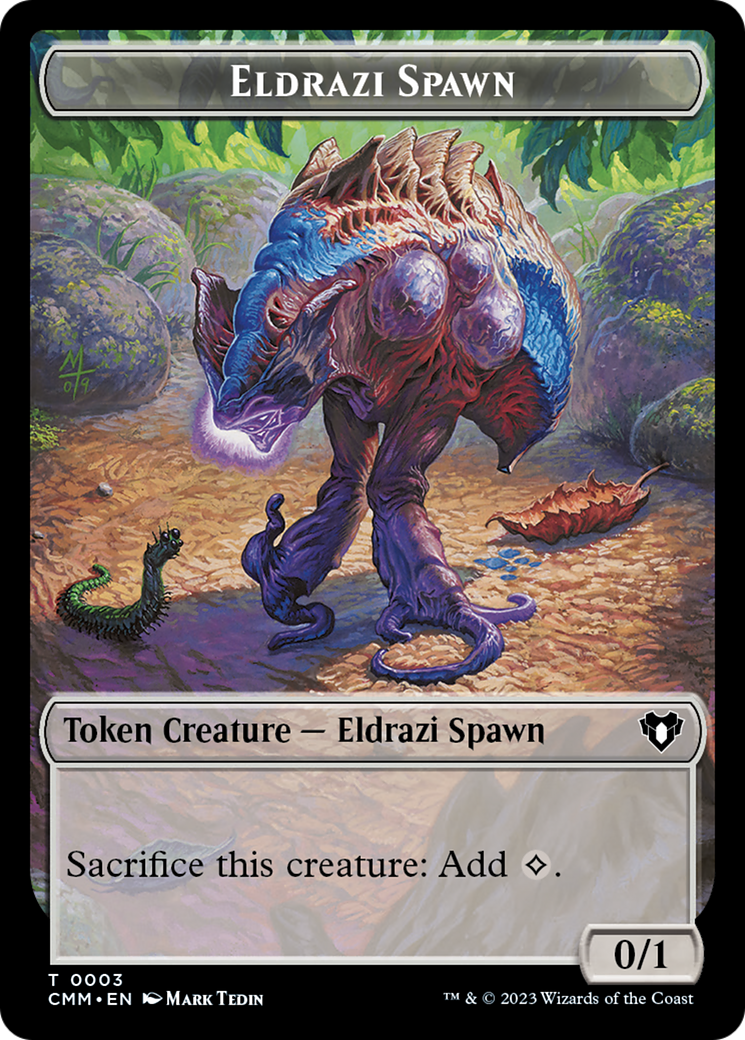 Eldrazi Spawn // Satyr Double-Sided Token [Commander Masters Tokens] | Exor Games New Glasgow