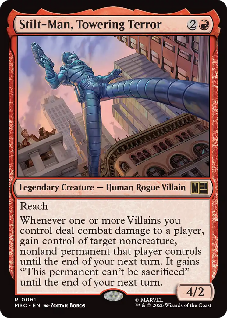 Stilt-Man, Towering Terror (Surge Foil) [Marvel Super Heroes Commander] | Exor Games New Glasgow