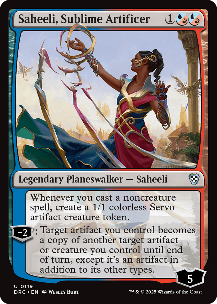 Saheeli, Sublime Artificer [Aetherdrift Commander] | Exor Games New Glasgow