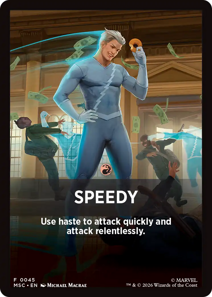 Speedy Theme Card [Marvel Super Heroes Commander] | Exor Games New Glasgow