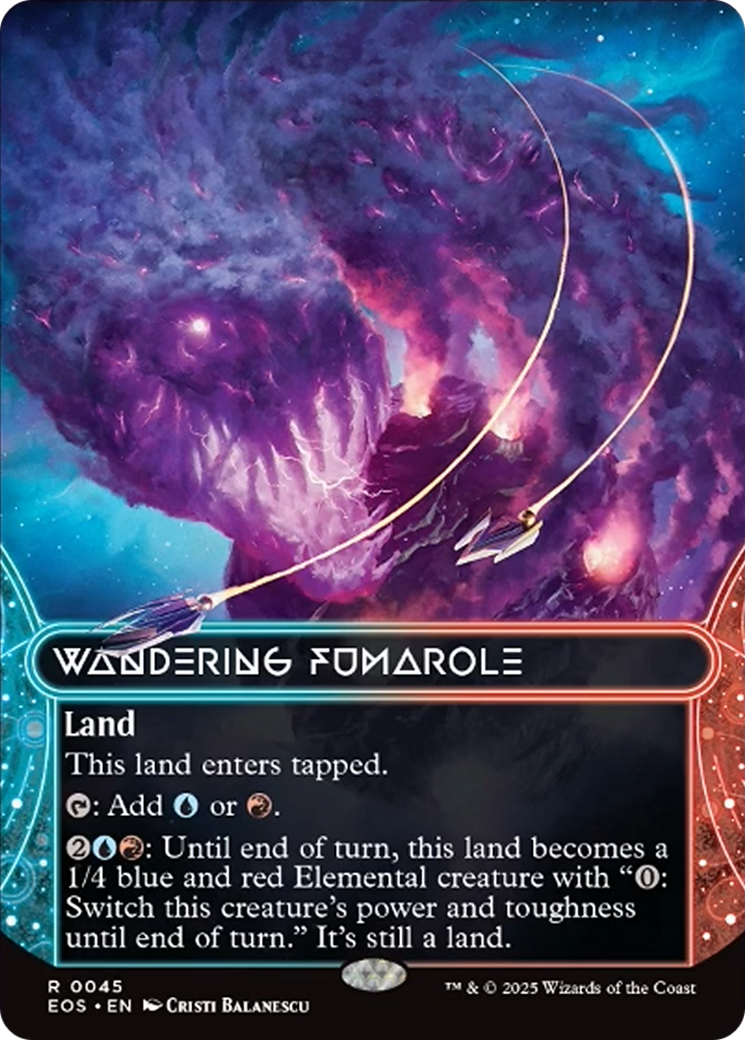 Wandering Fumarole (0045) (Borderless) [Edge of Eternities: Stellar Sights] | Exor Games New Glasgow