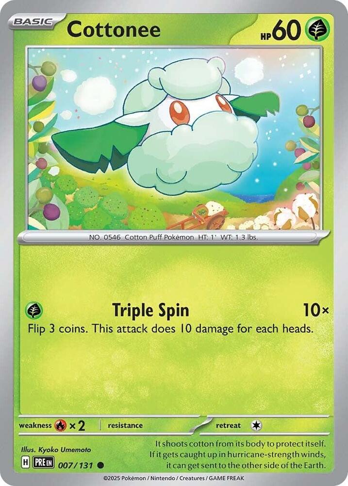 Cottonee (007/131) [Scarlet & Violet: Prismatic Evolutions] | Exor Games New Glasgow