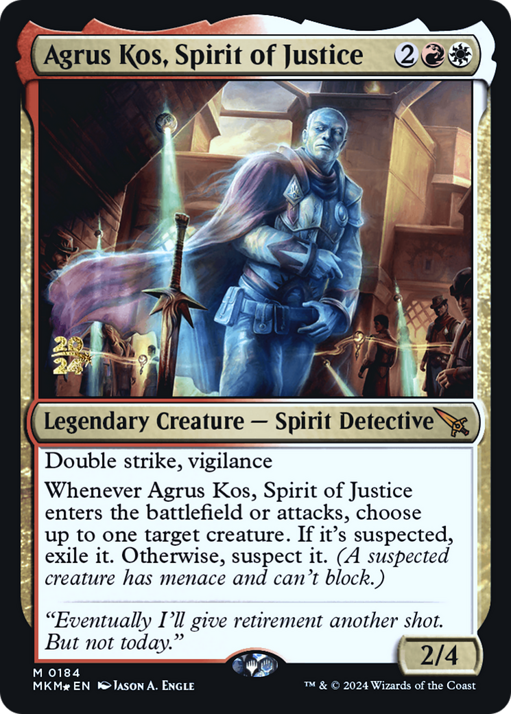 Agrus Kos, Spirit of Justice [Murders at Karlov Manor Prerelease Promos] | Exor Games New Glasgow