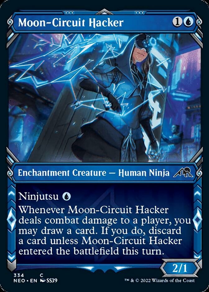 Moon-Circuit Hacker (Showcase Ninja) [Kamigawa: Neon Dynasty] | Exor Games New Glasgow