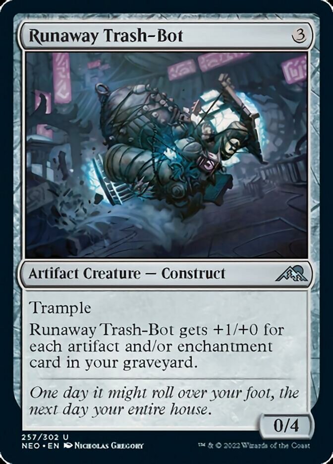 Runaway Trash-Bot [Kamigawa: Neon Dynasty] | Exor Games New Glasgow