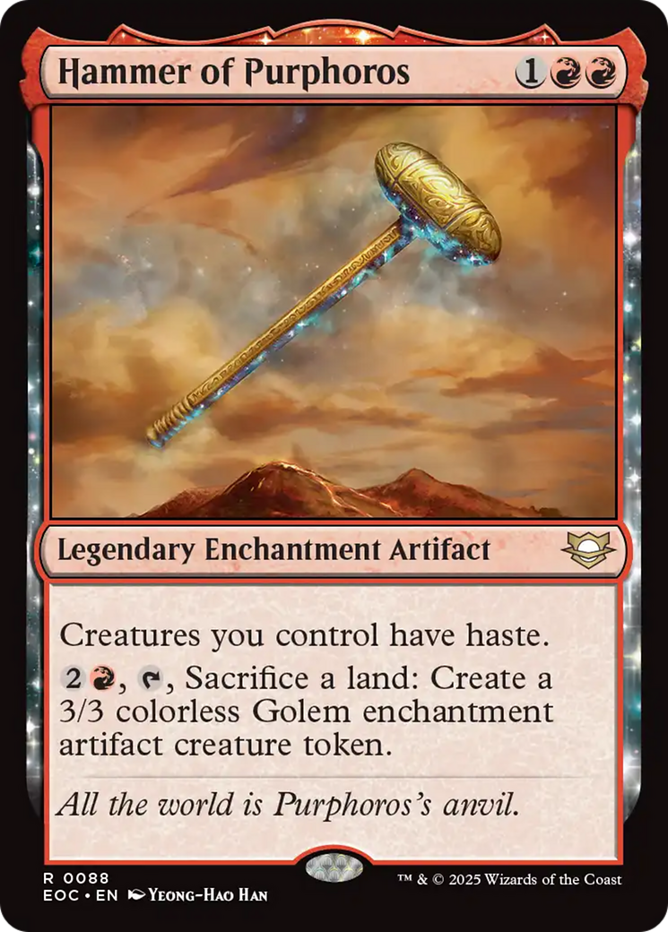Hammer of Purphoros [Edge of Eternities Commander] | Exor Games New Glasgow