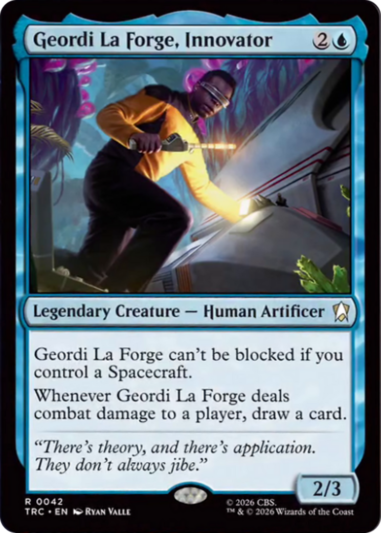 Geordi La Forge, Innovator (Surge Foil) [Star Trek Commander] | Exor Games New Glasgow