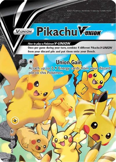 Pikachu V-UNION (SWSH139) (Celebrations) [Sword & Shield: Black Star Promos] | Exor Games New Glasgow