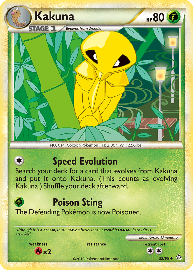 Kakuna (32/95) [HeartGold & SoulSilver: Unleashed] | Exor Games New Glasgow