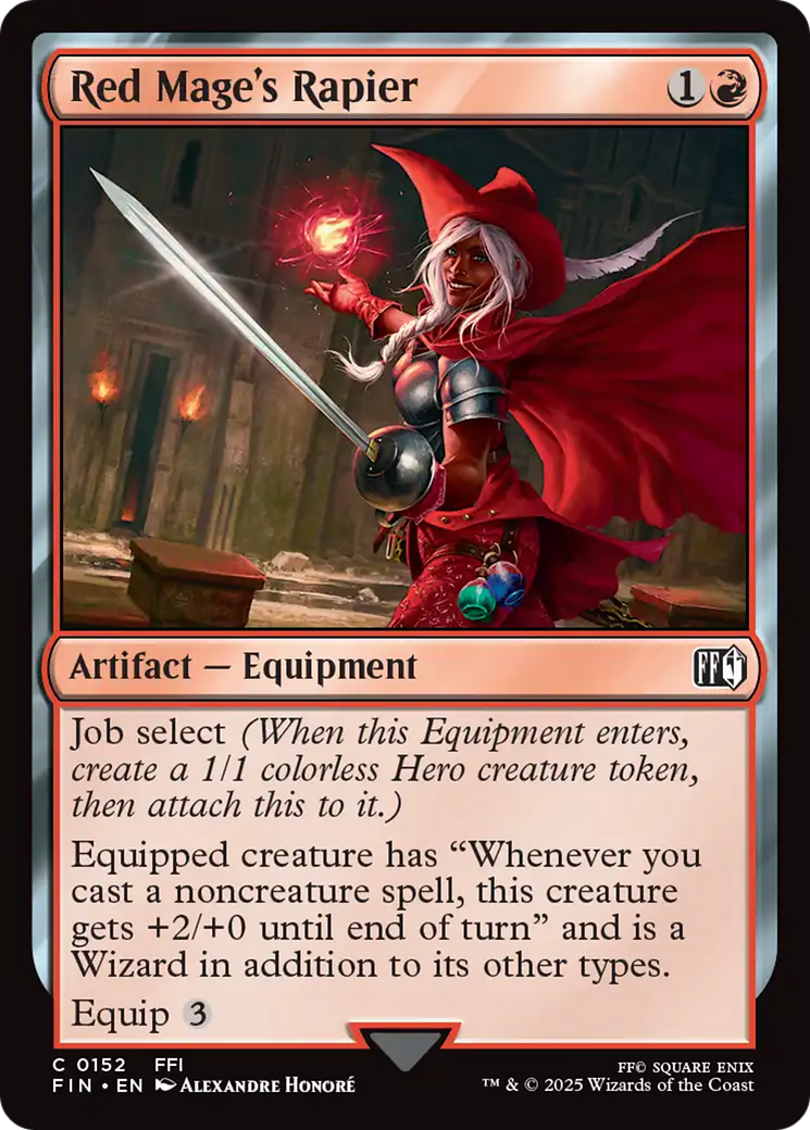 Red Mage's Rapier [FINAL FANTASY] | Exor Games New Glasgow