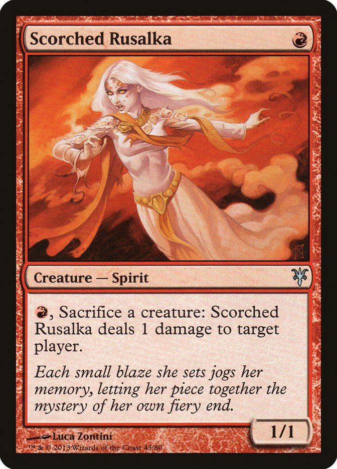 Scorched Rusalka [Duel Decks: Sorin vs. Tibalt] | Exor Games New Glasgow