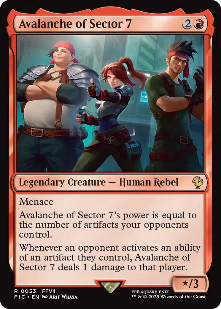 Avalanche of Sector 7 [FINAL FANTASY Commander] | Exor Games New Glasgow