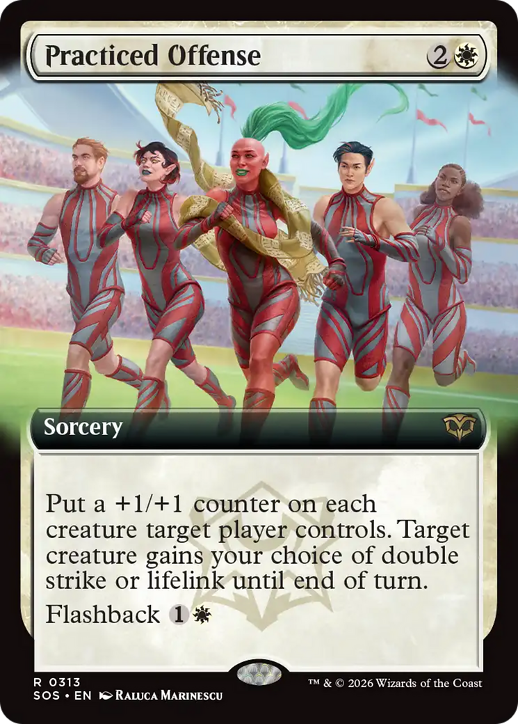 Practiced Offense (Extended Art) [Secrets of Strixhaven] | Exor Games New Glasgow
