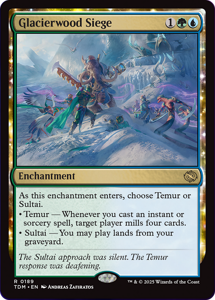 Glacierwood Siege [Tarkir: Dragonstorm] | Exor Games New Glasgow
