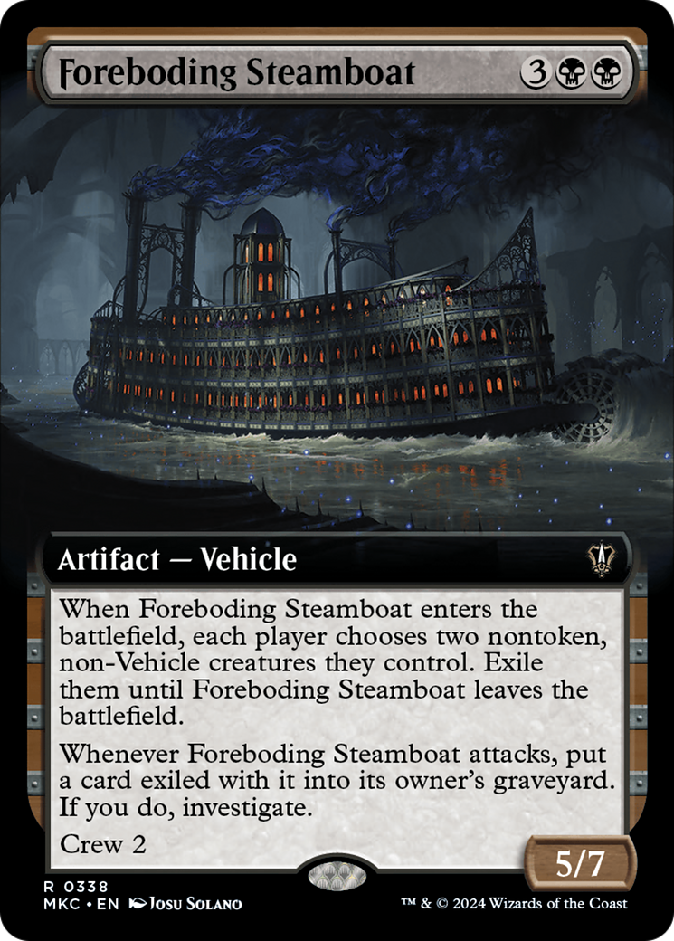 Foreboding Steamboat (Extended Art) [Murders at Karlov Manor Commander] | Exor Games New Glasgow