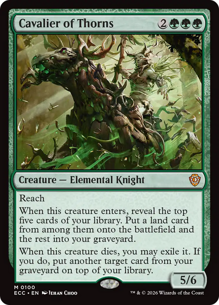 Cavalier of Thorns [Lorwyn Eclipsed Commander] | Exor Games New Glasgow