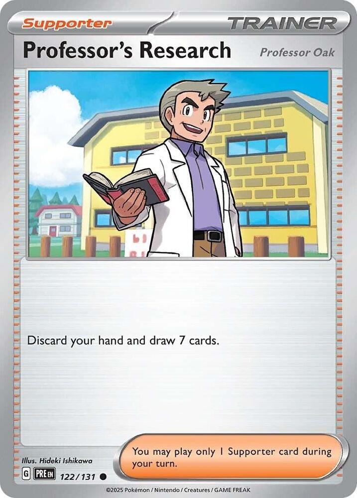 Professor's Research (122/131) [Professor Oak] [Scarlet & Violet: Prismatic Evolutions] | Exor Games New Glasgow