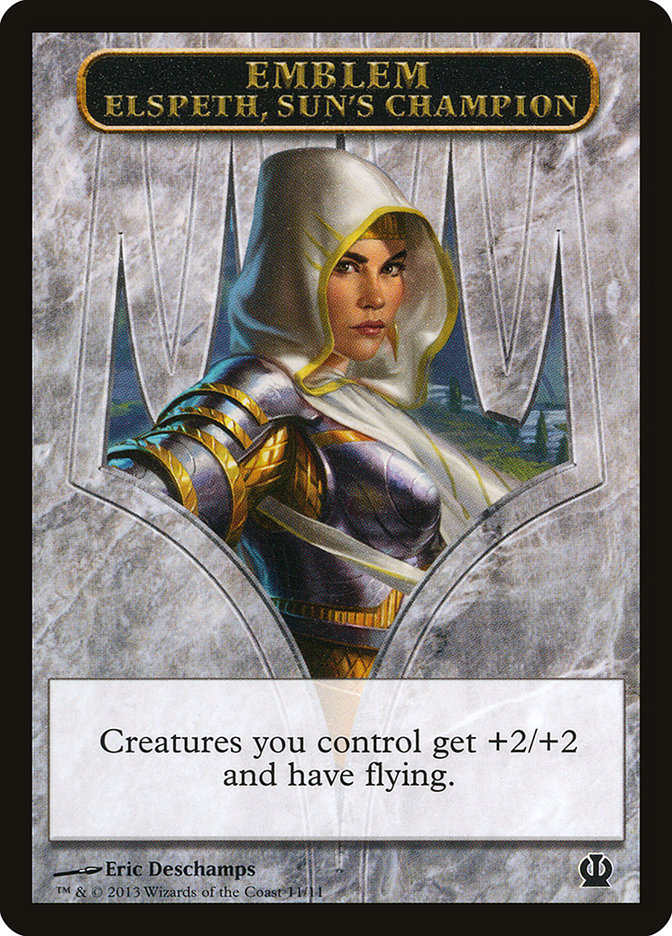 Elspeth, Sun's Champion Emblem [Theros Tokens] | Exor Games New Glasgow