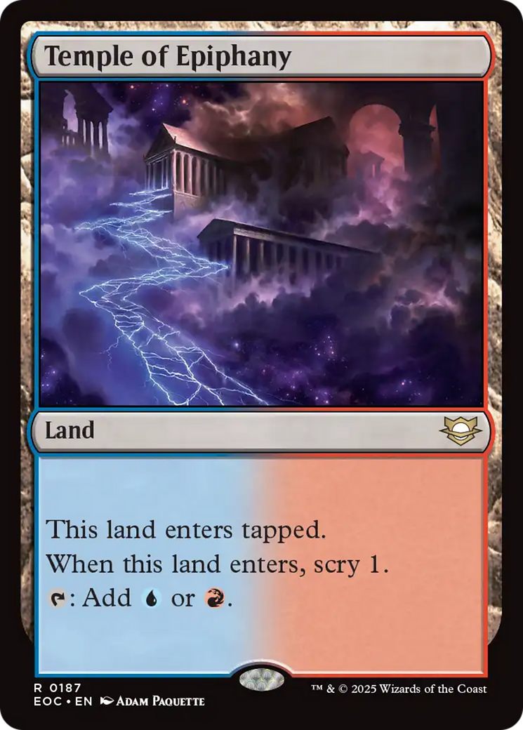 Temple of Epiphany [Edge of Eternities Commander] | Exor Games New Glasgow