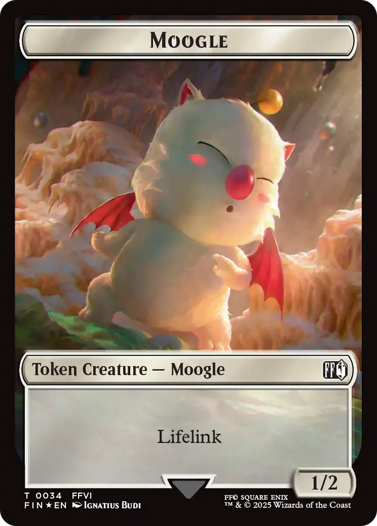 Copy (0025) // Moogle (0034) Double-Sided Token (Surge Foil) [FINAL FANTASY Tokens] | Exor Games New Glasgow