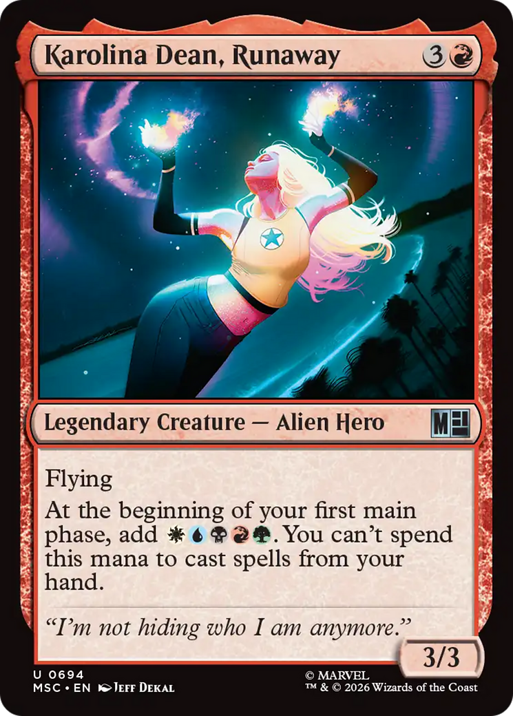 Karolina Dean, Runaway [Marvel Super Heroes Commander] | Exor Games New Glasgow