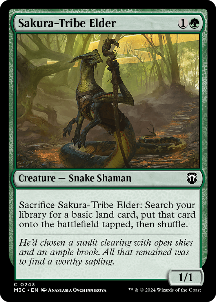 Sakura-Tribe Elder (Ripple Foil) [Modern Horizons 3 Commander] | Exor Games New Glasgow