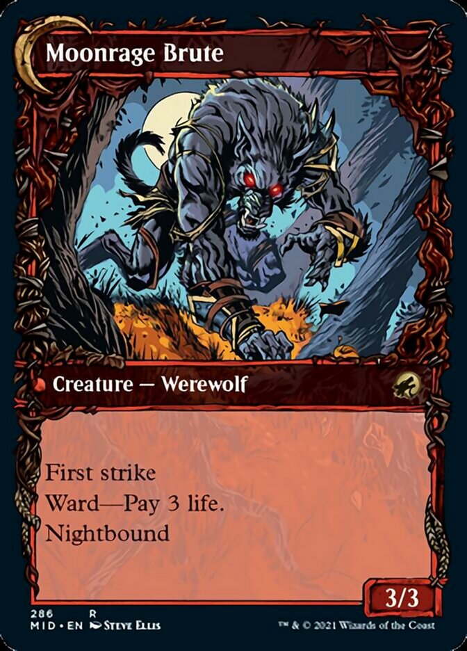 Brutal Cathar // Moonrage Brute (Showcase Equinox) [Innistrad: Midnight Hunt] | Exor Games New Glasgow