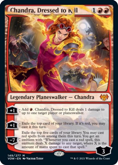 Chandra, Dressed to Kill (Promo Pack) [Innistrad: Crimson Vow Promos] | Exor Games New Glasgow