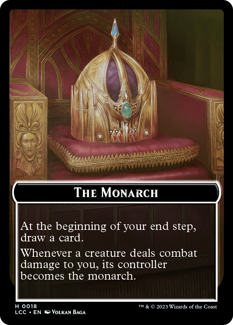 The Monarch // Pirate Double-Sided Token [The Lost Caverns of Ixalan Commander Tokens] | Exor Games New Glasgow