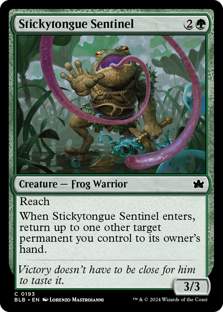 Stickytongue Sentinel [Bloomburrow] | Exor Games New Glasgow