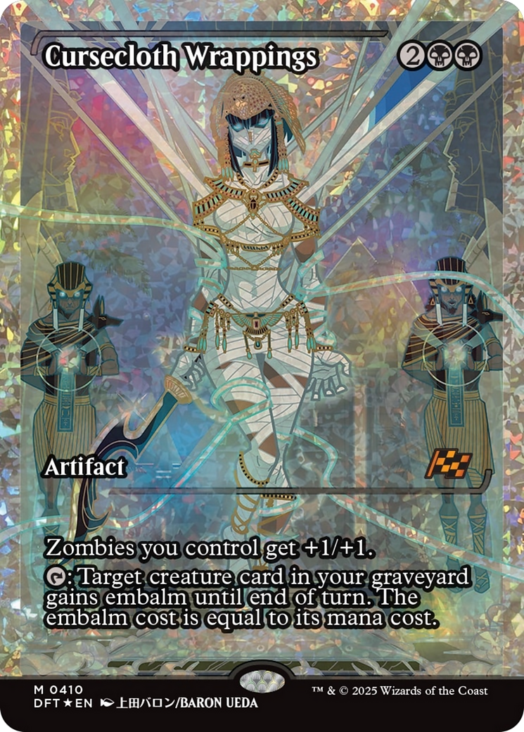 Cursecloth Wrappings (Showcase) (Fracture Foil) [Aetherdrift] | Exor Games New Glasgow