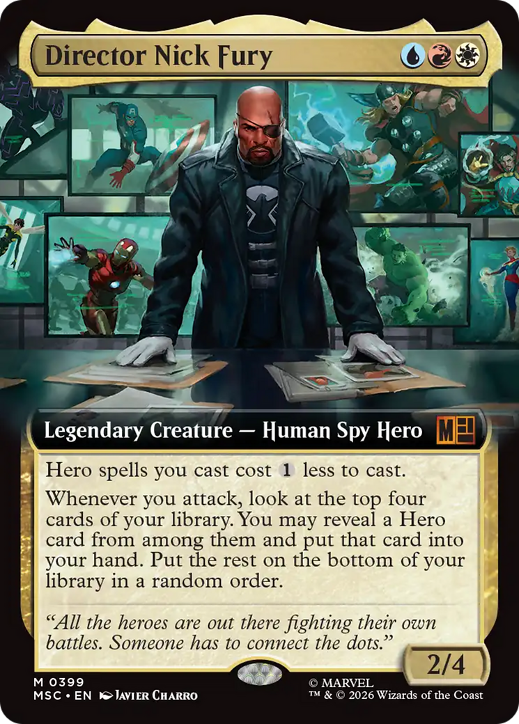 Director Nick Fury (Extended Art) [Marvel Super Heroes Commander] | Exor Games New Glasgow