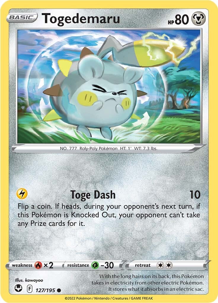 Togedemaru (127/195) [Sword & Shield: Silver Tempest] | Exor Games New Glasgow