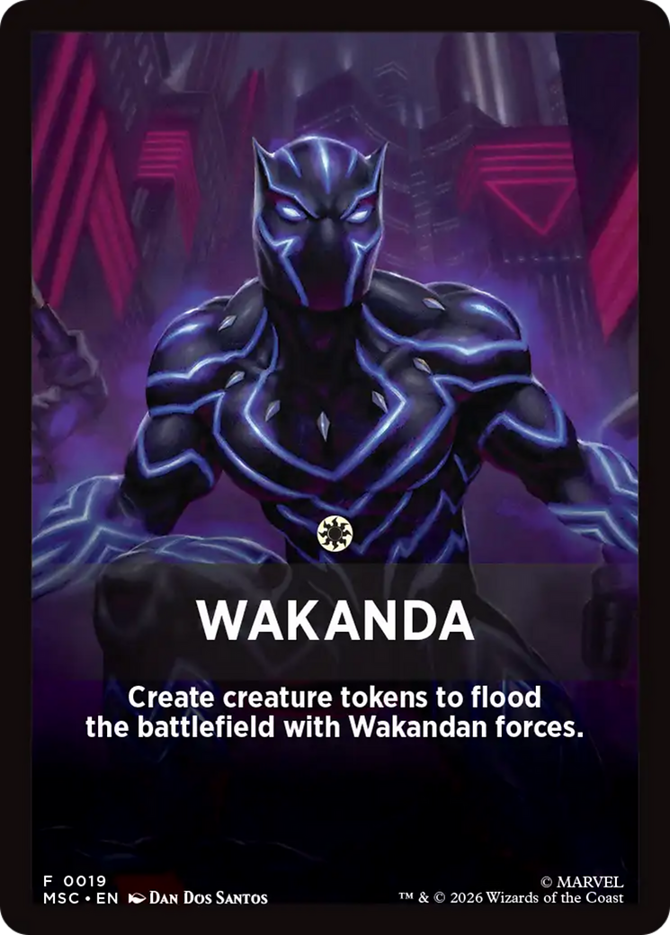 Wakanda Theme Card [Marvel Super Heroes Commander] | Exor Games New Glasgow