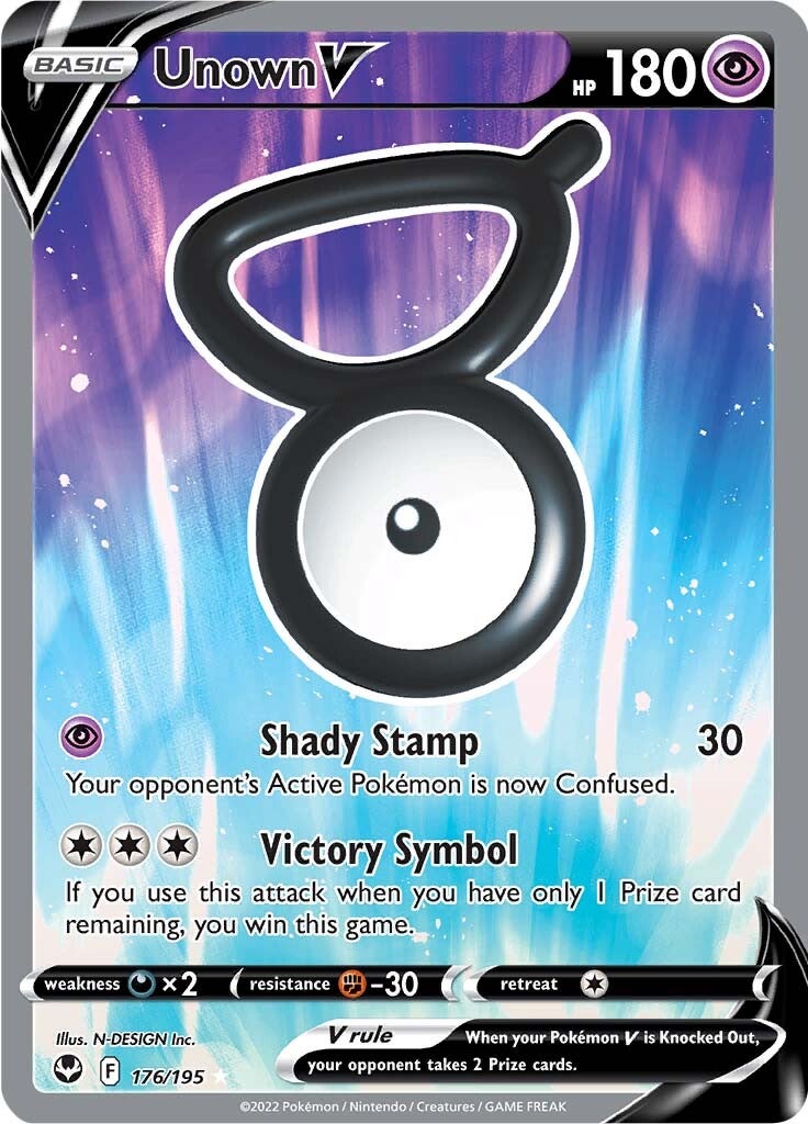 Unown V (176/195) [Sword & Shield: Silver Tempest] | Exor Games New Glasgow