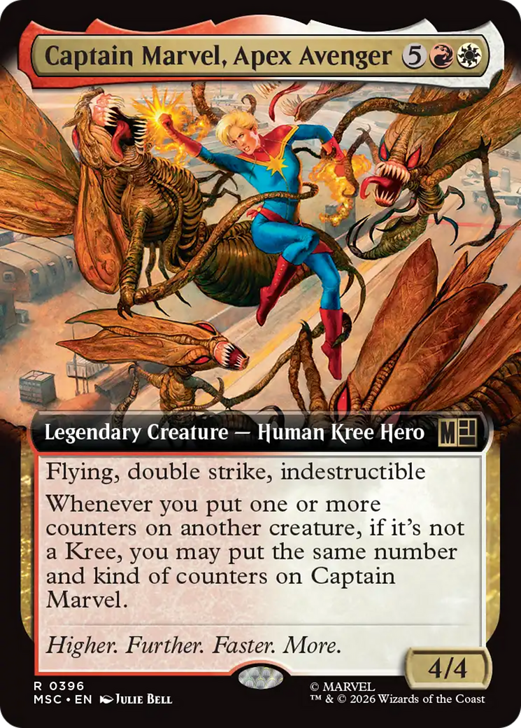 Captain Marvel, Apex Avenger (Extended Art) [Marvel Super Heroes Commander] | Exor Games New Glasgow
