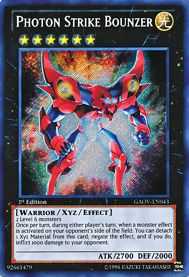 Photon Strike Bounzer [GAOV-EN043] Secret Rare | Exor Games New Glasgow
