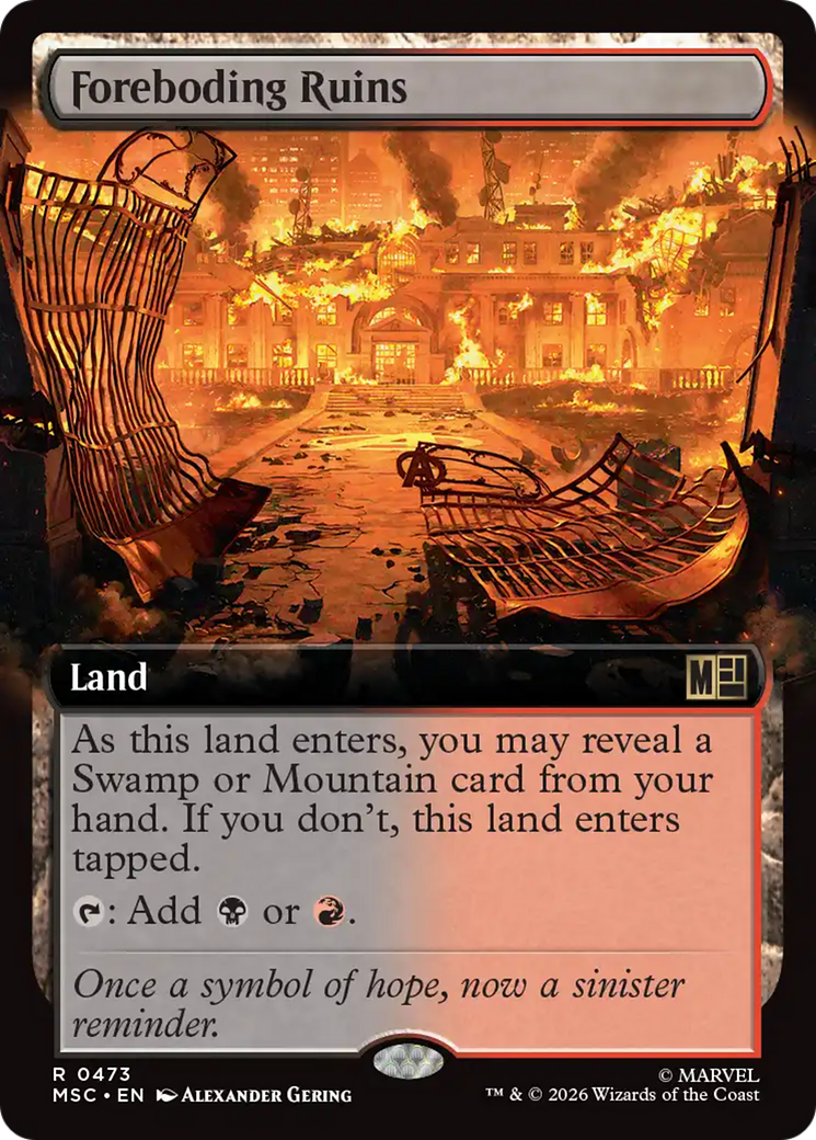 Foreboding Ruins (Extended Art) [Marvel Super Heroes Commander] | Exor Games New Glasgow