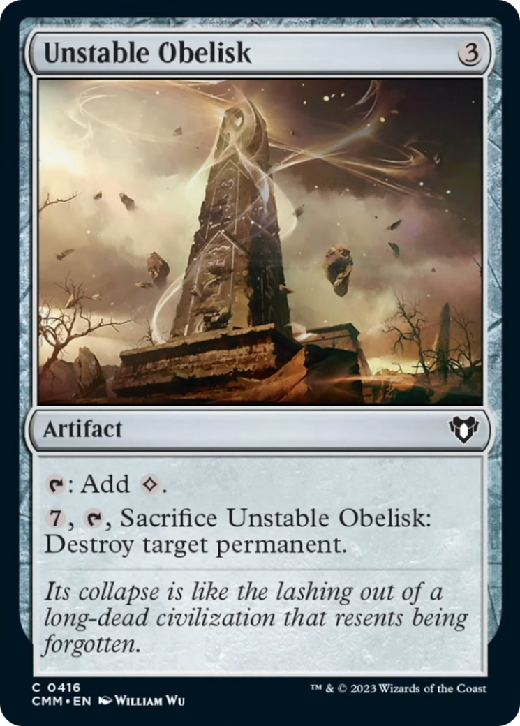 Unstable Obelisk [Commander Masters] | Exor Games New Glasgow