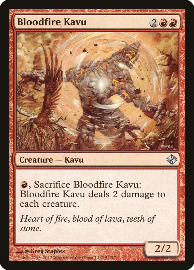 Bloodfire Kavu [Duel Decks: Venser vs. Koth] | Exor Games New Glasgow