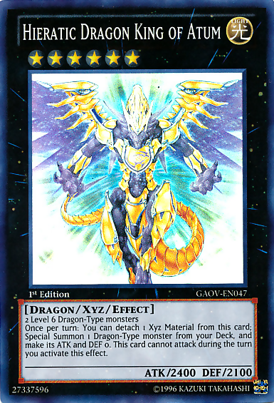 Hieratic Dragon King of Atum [GAOV-EN047] Super Rare | Exor Games New Glasgow