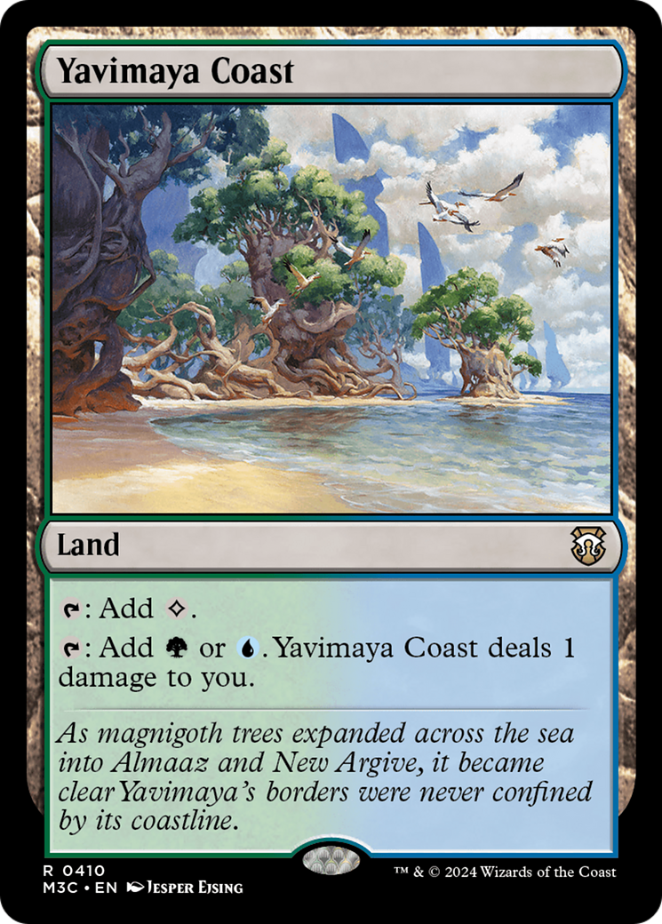 Yavimaya Coast (Ripple Foil) [Modern Horizons 3 Commander] | Exor Games New Glasgow