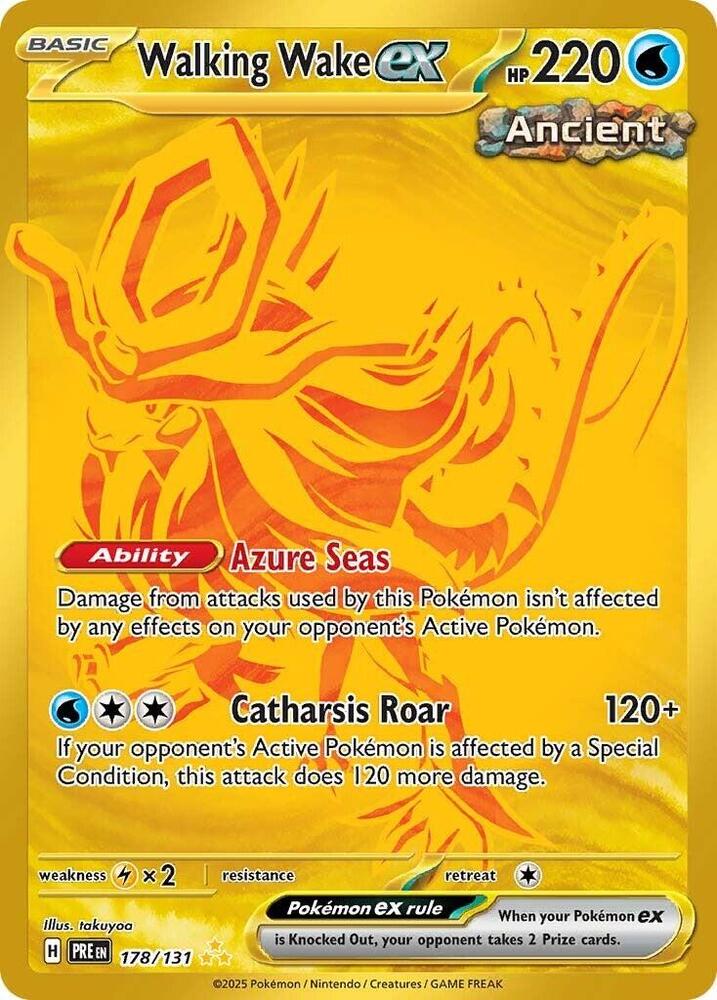Walking Wake ex (178/131) [Scarlet & Violet: Prismatic Evolutions] | Exor Games New Glasgow