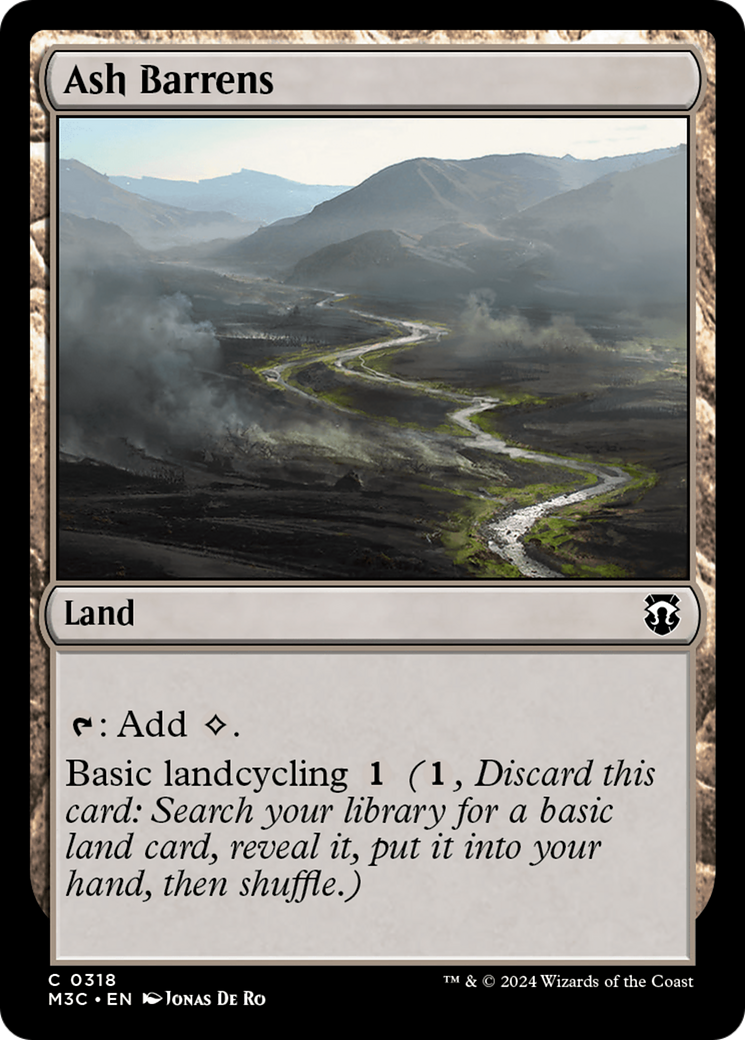 Ash Barrens (Ripple Foil) [Modern Horizons 3 Commander] | Exor Games New Glasgow