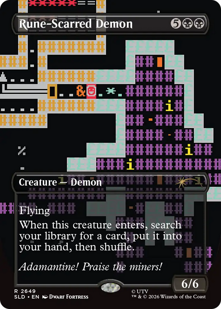 Rune-Scarred Demon [Secret Lair Drop Series] | Exor Games New Glasgow